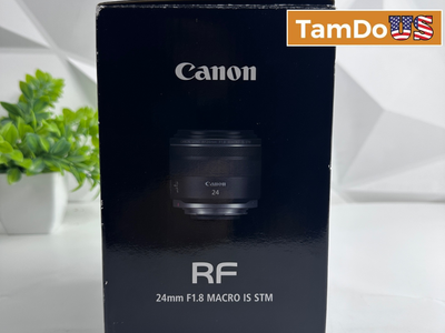 Canon RF 24mm f/1.8 Macro IS STM Lens Wide Angle Prime EOS R System