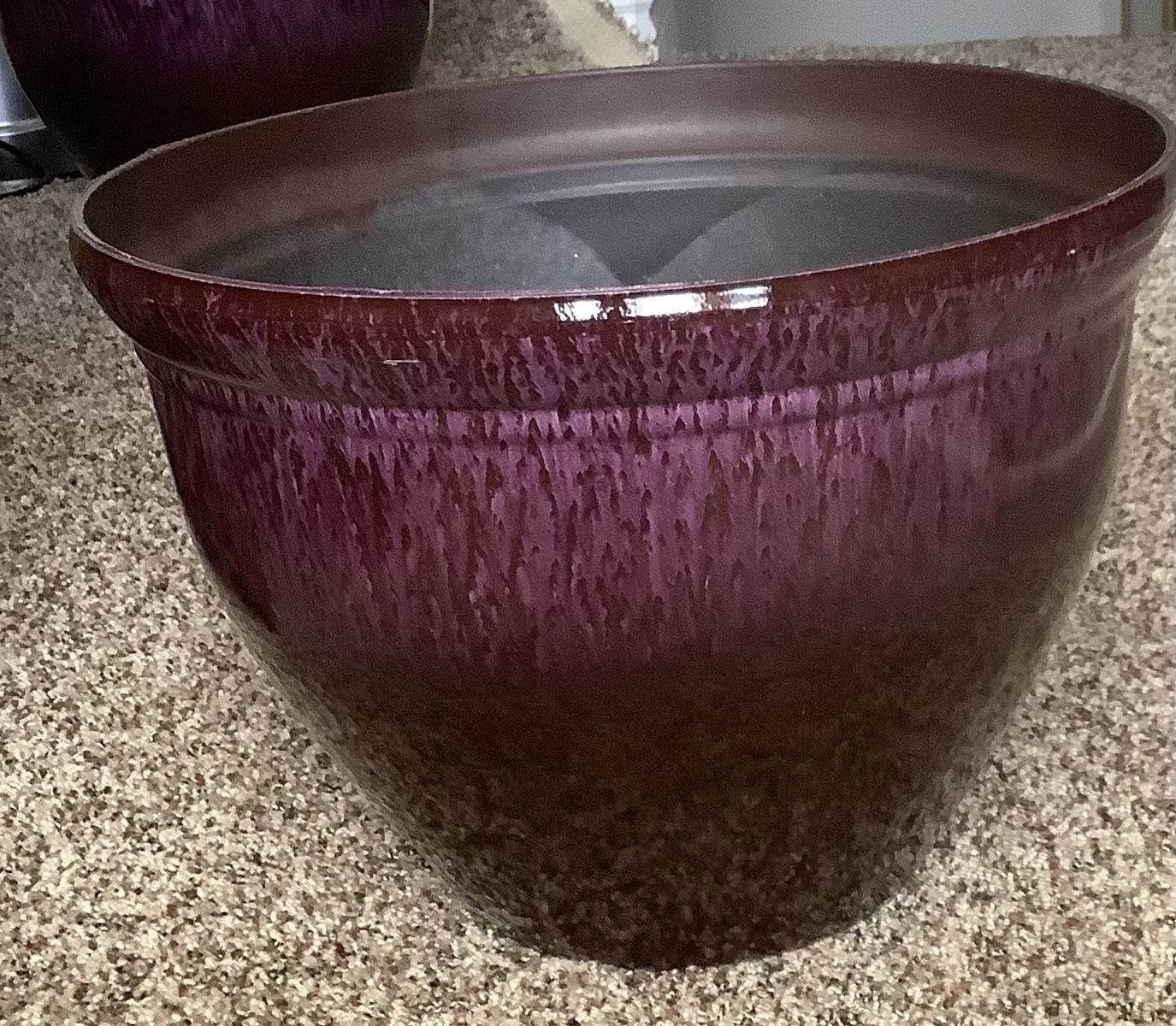Large Glazed 16” Planter