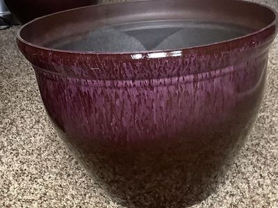Large Glazed 16” Planter