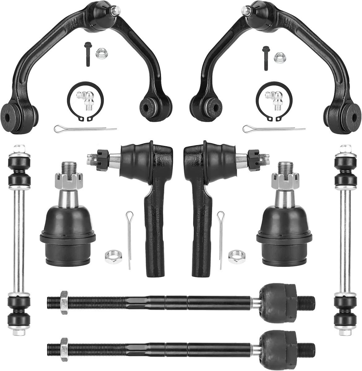 1998-2011 Ford Ranger RWD Front Upper Control Arms Suspension Kit, with Ball Joints 10 pcs