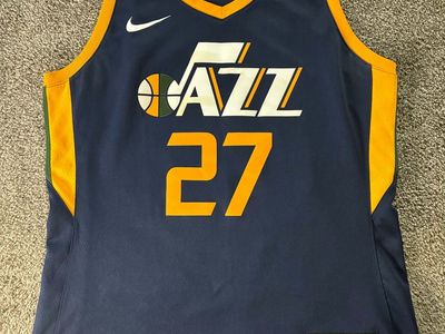 Nike Utah Jazz Rudy Gobert #27 Navy Blue Basketball Jersey - Men's XL