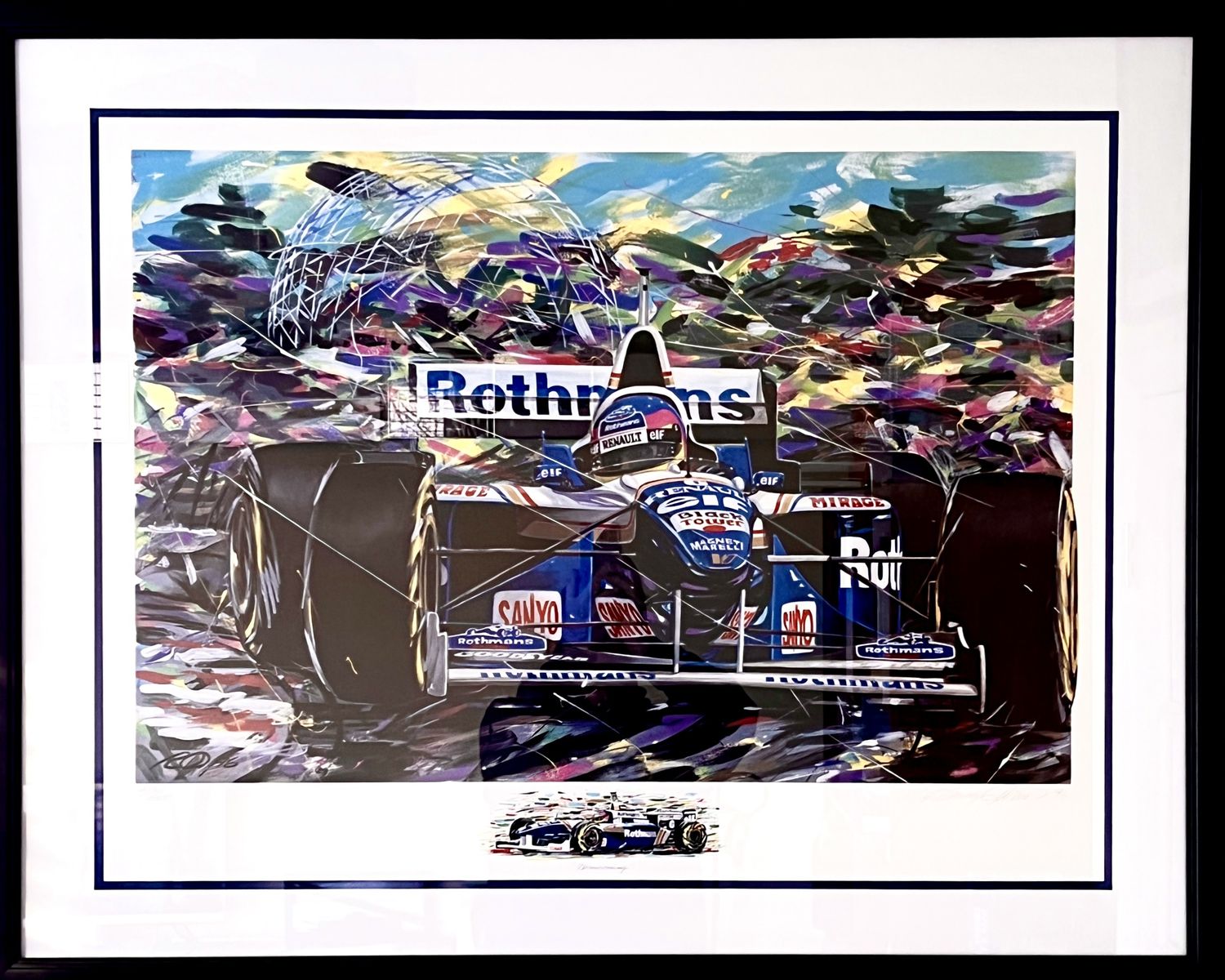 Formula 1 Racing Art by Randy Owens.  Signed