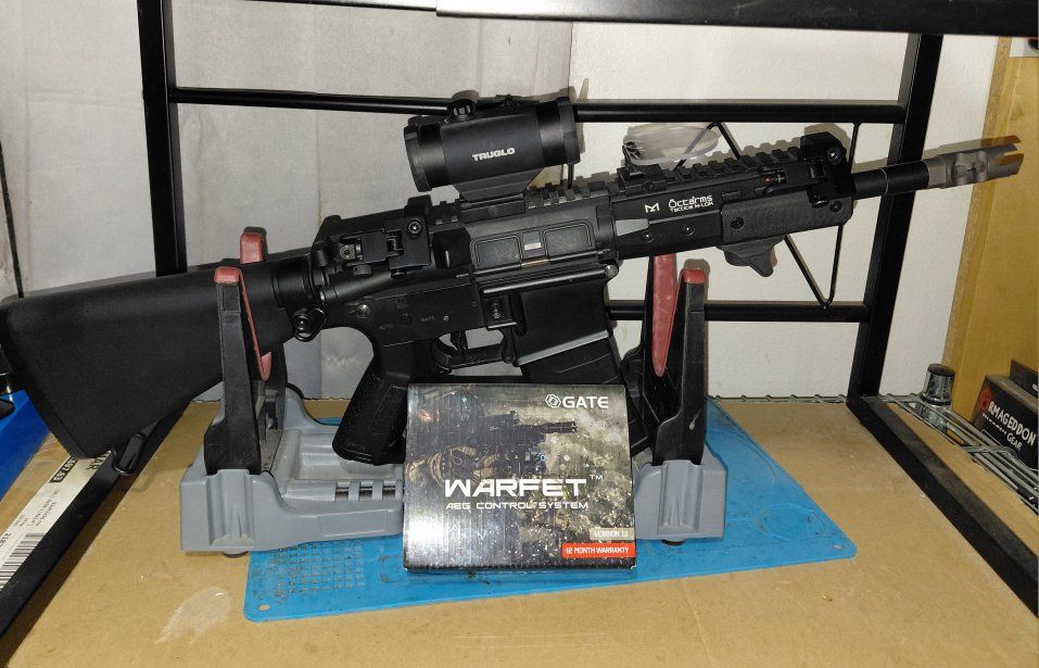 Custom M4 Style Airsoft Rifle with TruGlo Optic and Upgraded Internals