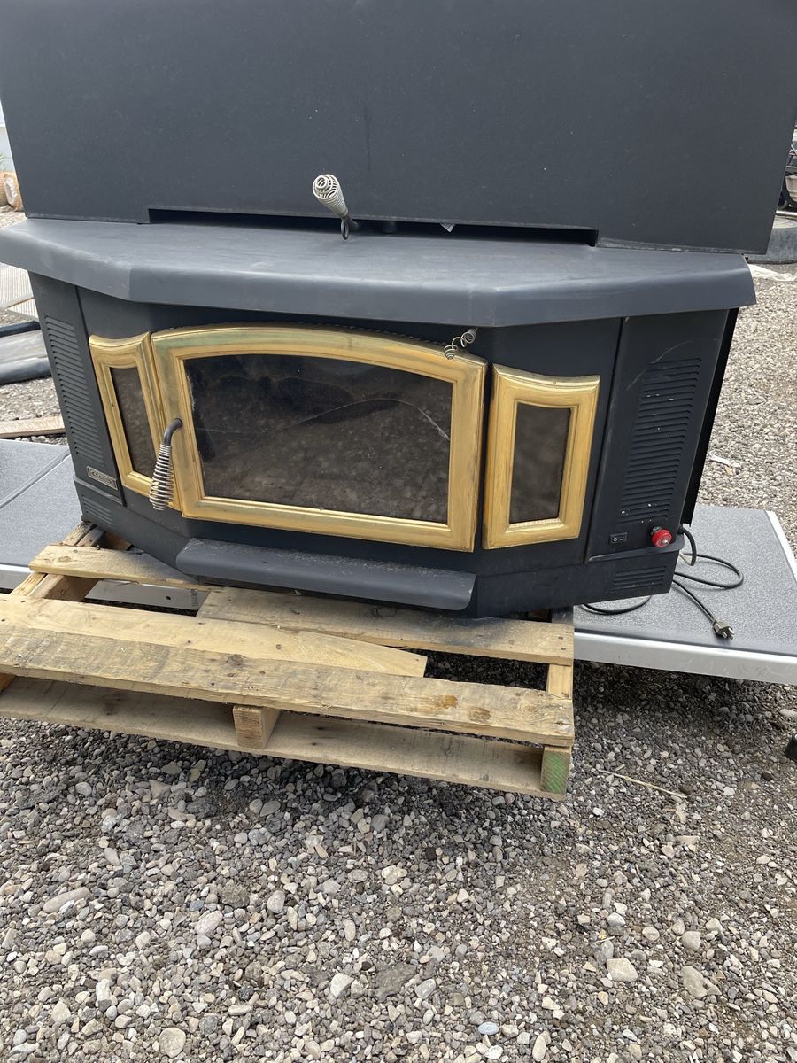 wood stove insert refurbused with blowers