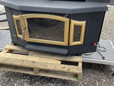 wood stove insert refurbused with blowers