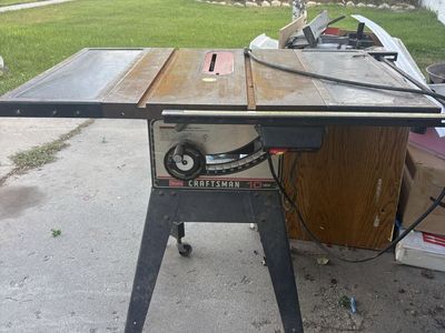 Craftsman 10-inch Table Saw, Sears Vintage Power Tool, 3400 RPM