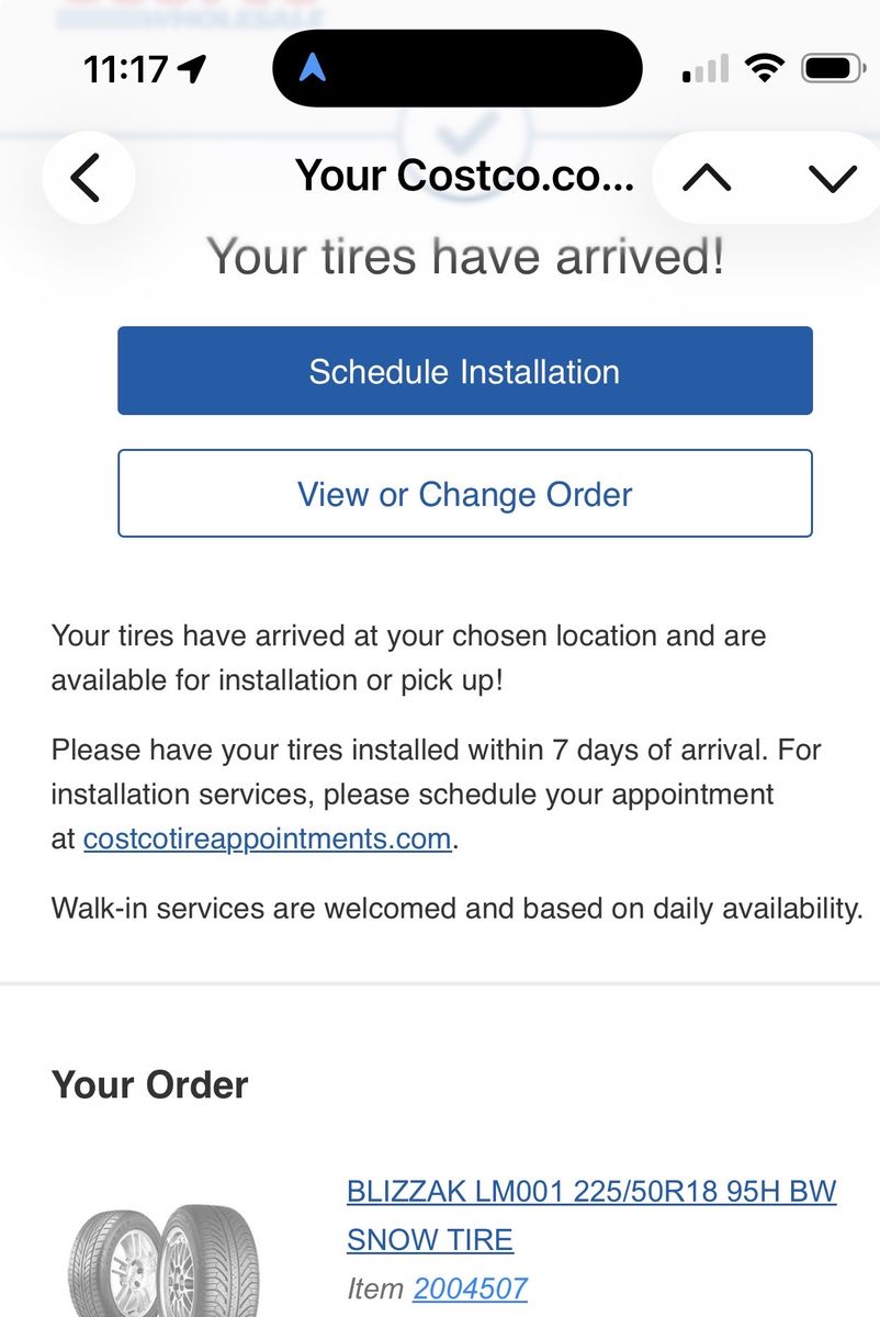 Like  new snow tires Blizzak 225/50R18