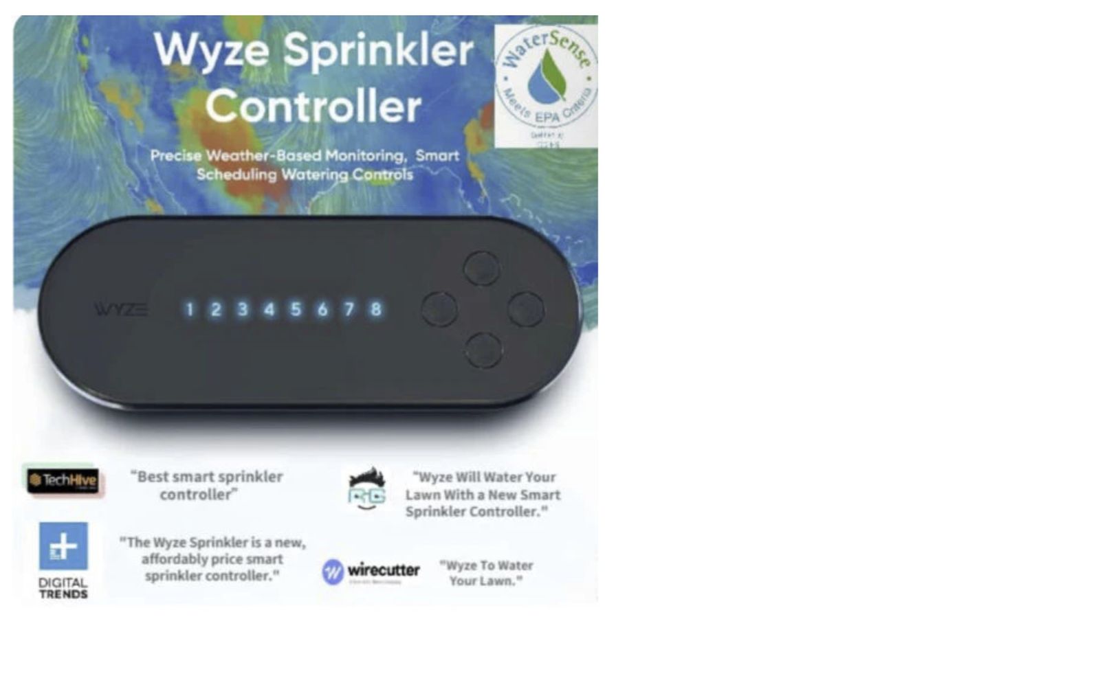 WYZE WSPRK1 Smart Sprinkler Controller - Black