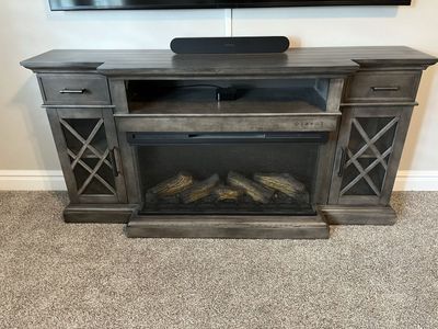 Fireplace tv stand hamilton panoramic