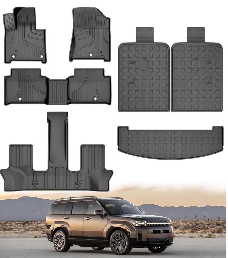 Hyundai Santa Fe 2024-25 All Weather Floor Mat Kit