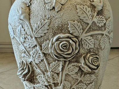 Vase Fiberglass 29"Tall 15"Wide Top 10" Wide