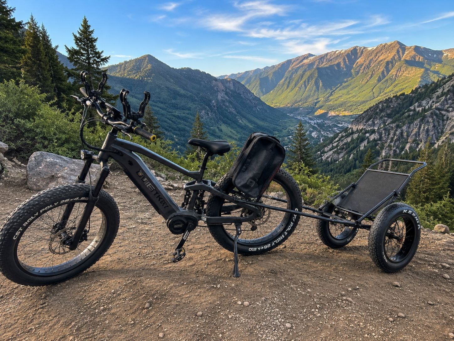 (2) QuietKat Ibex Electric Fat Tire Bike - Dark Grey, All-Terrain E-Bike, Excellent Condition