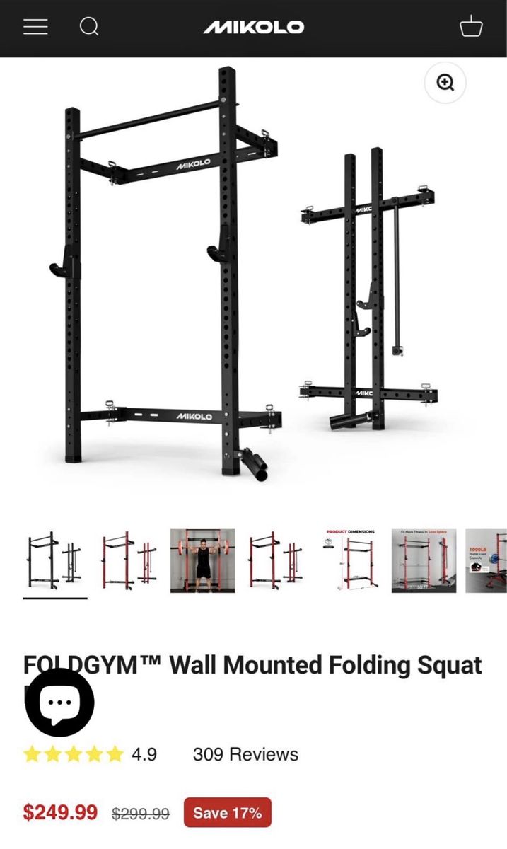 FOLDGYM Foldable squat rack