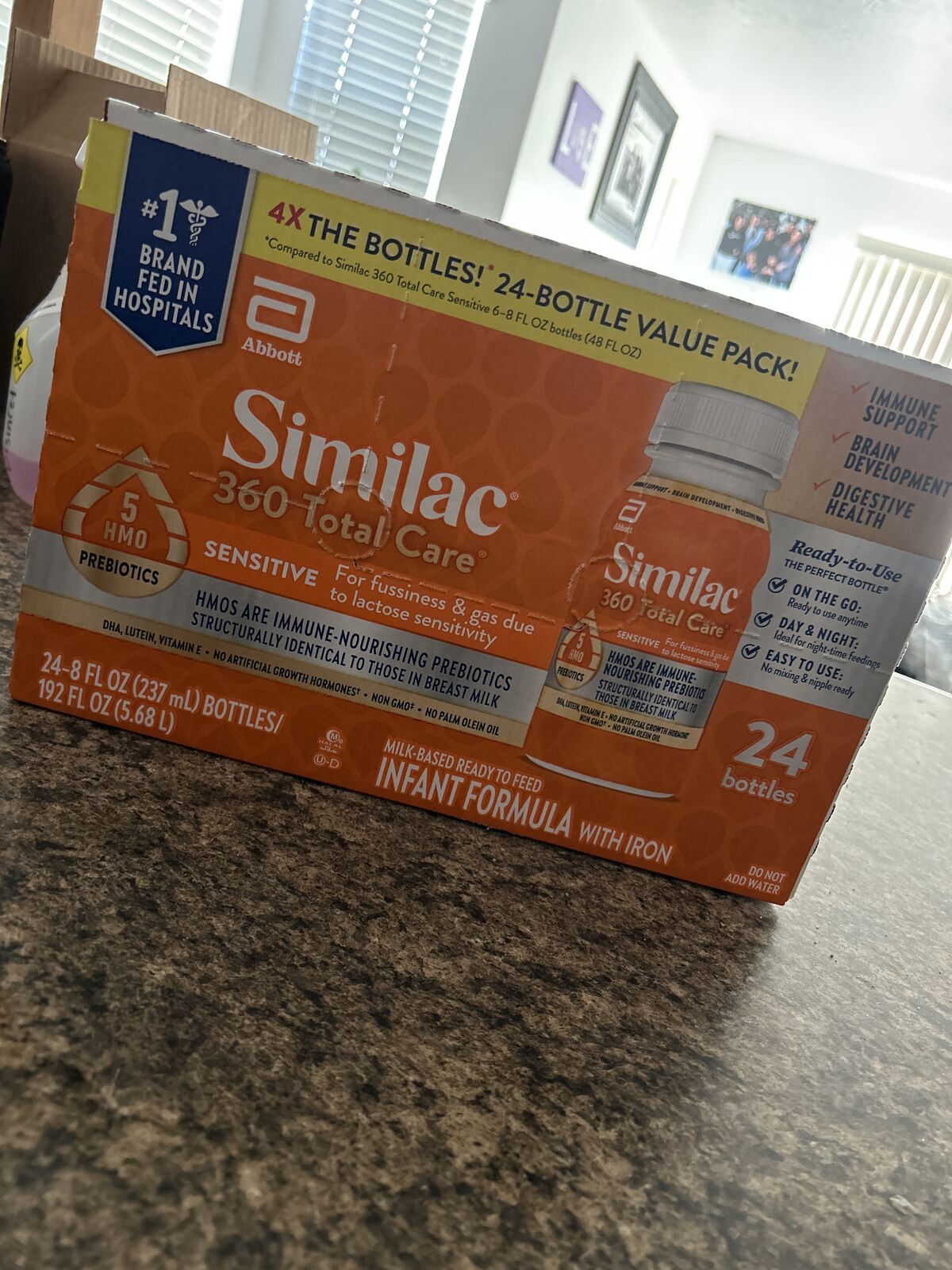 24 pack bottles ready to use Similac sensitive