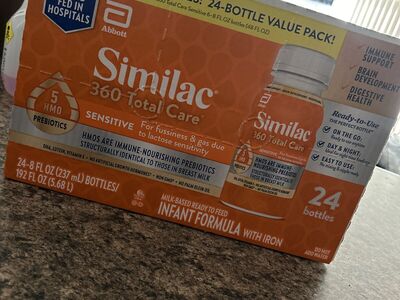 24 pack bottles ready to use Similac sensitive