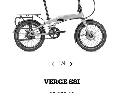 2 Tern Verge S8i folding bikes (Non-electric)