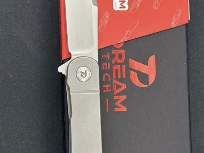 NIB DreamTech Titanium Frame Lock - D2 Steel - D4366G