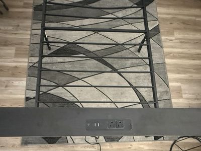 Pair of Twin Metal Bed Frames w/ USB & Power Outlets - Children's Size