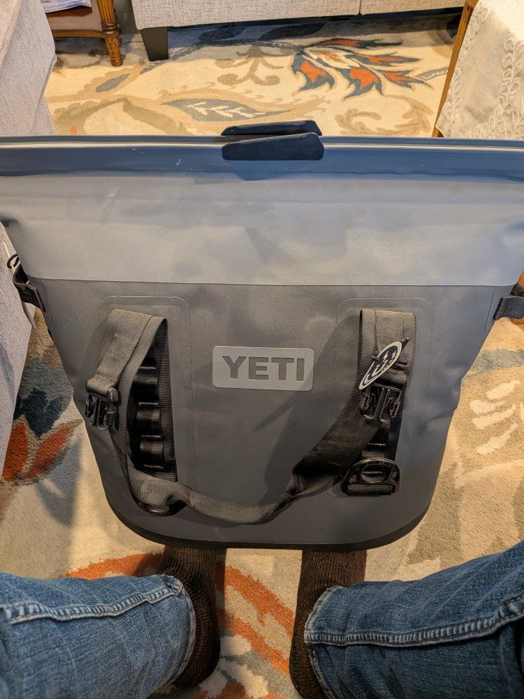 YETI Hopper M30 Soft Cooler - Magnetic Seal, Wide-Mouth, Ice-for-Days, Charcoal