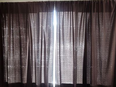 Curtains.and curtain rods