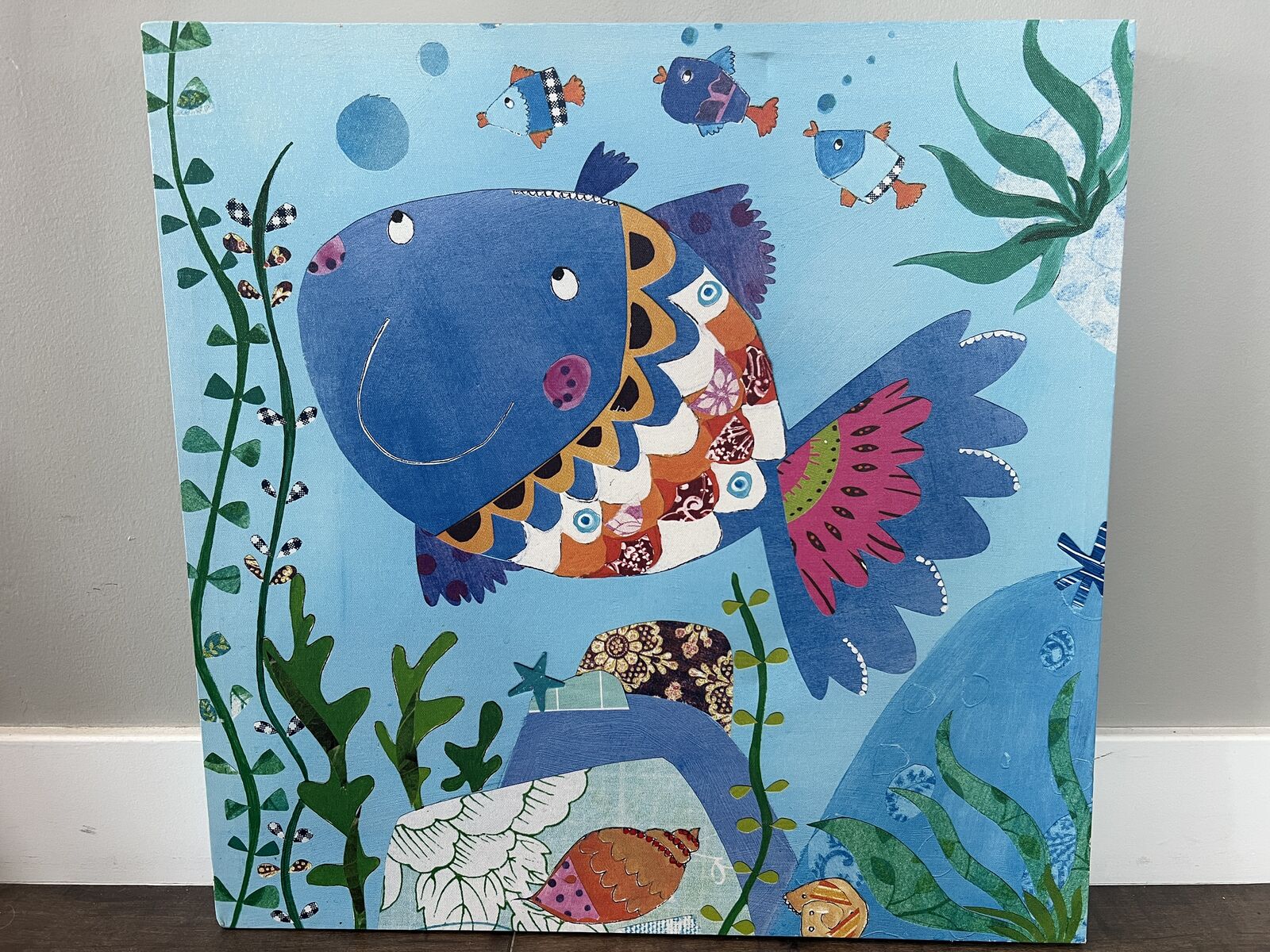 Cute Fish Canvas Wall Artwork