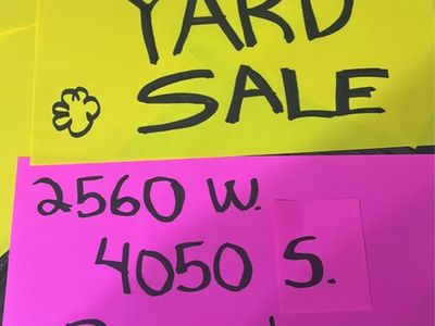 Big big Yard Sale 2560 W 4050 S Roy ut
