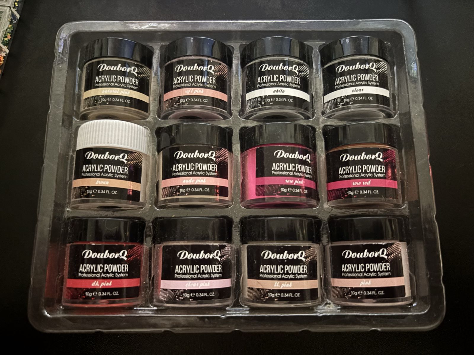 DouborQ Professional Acrylic Nail System Powder Set & Q Monomer Liquid Kit