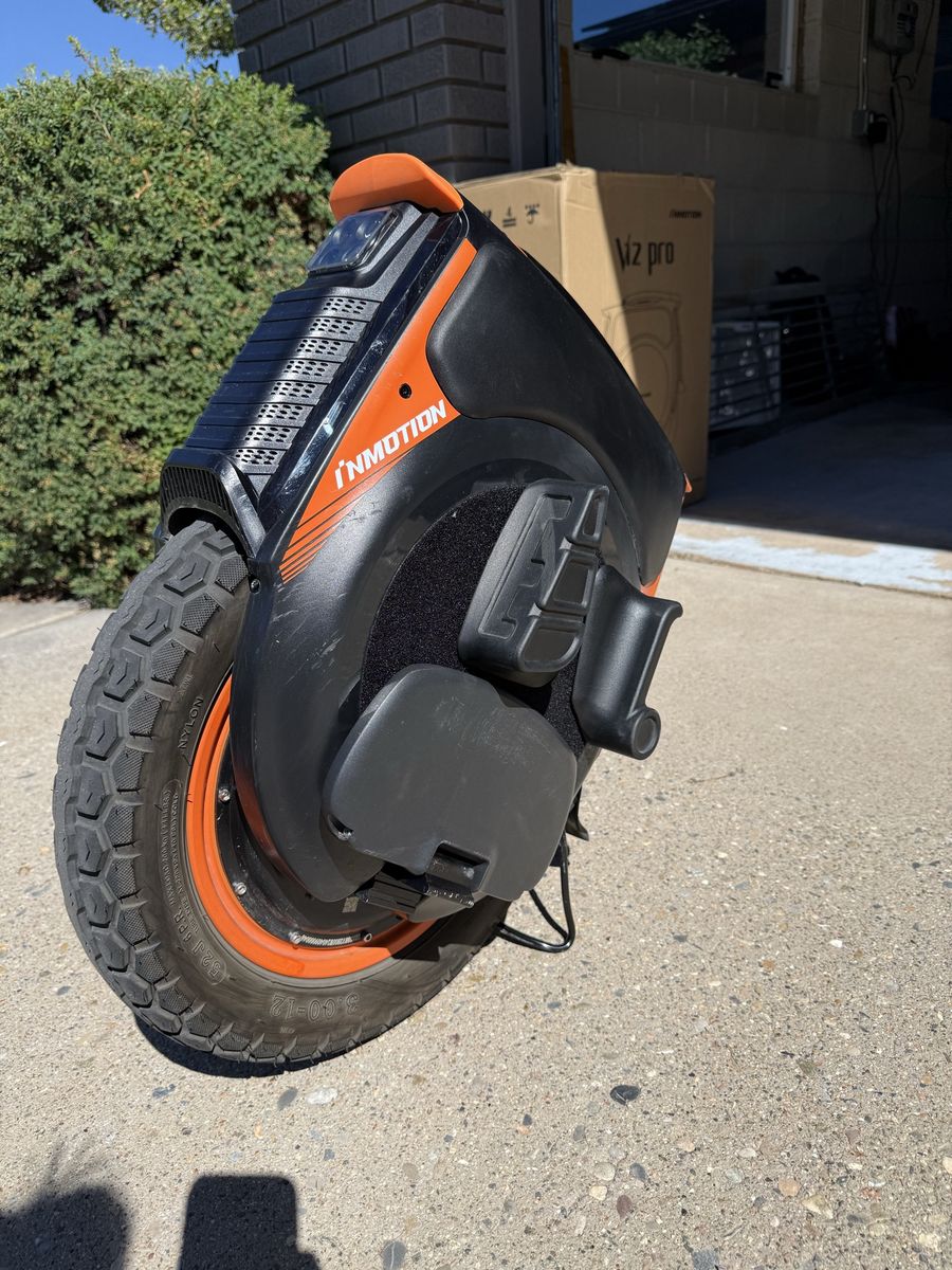 Inmotion V12 Pro Electric Unicycle (EUC) - 100V, Low Miles + Power Pads