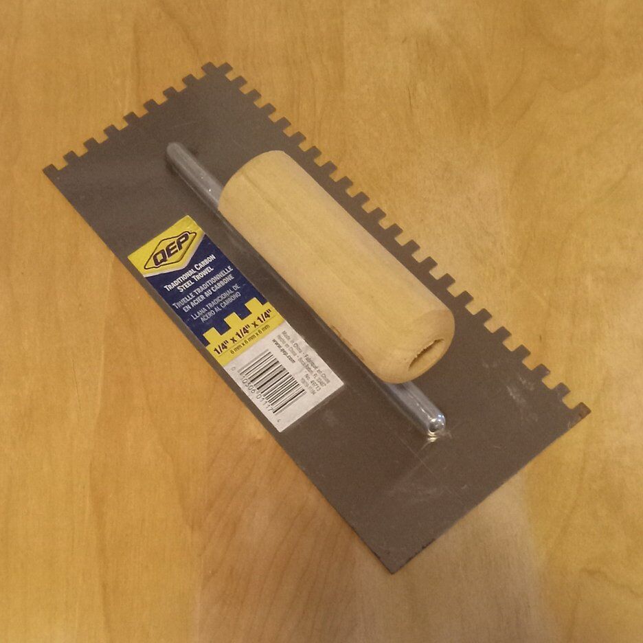 FLOORING TROWEL ¼ SQUARE NOTCH