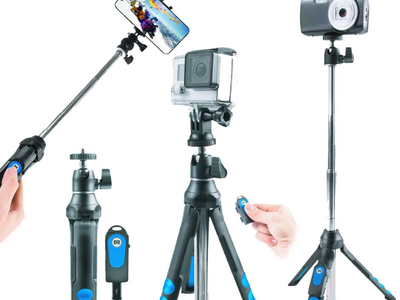 NEW VIVITAR 7 IN 1 STREAMING ESSENTIALS SELFIE TRIPOD