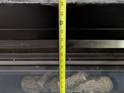 obo Like New Large Black Gas Fireplace Insert