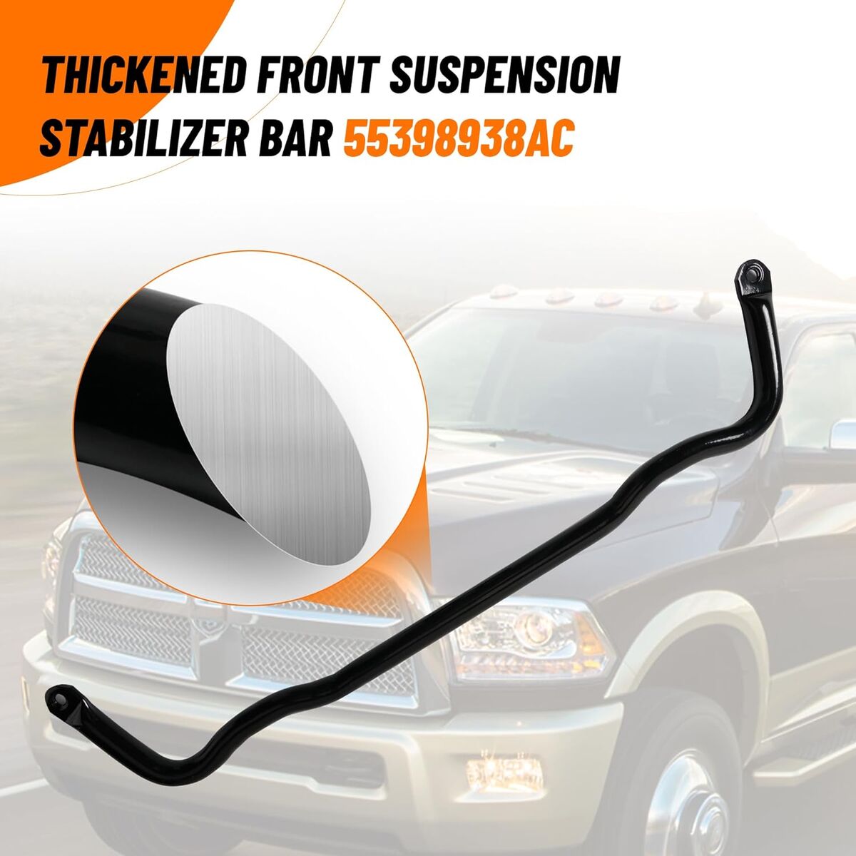 Front Suspension Stabilizer Bar for 2011-2018 Ram 1500 4WD 55398938AC