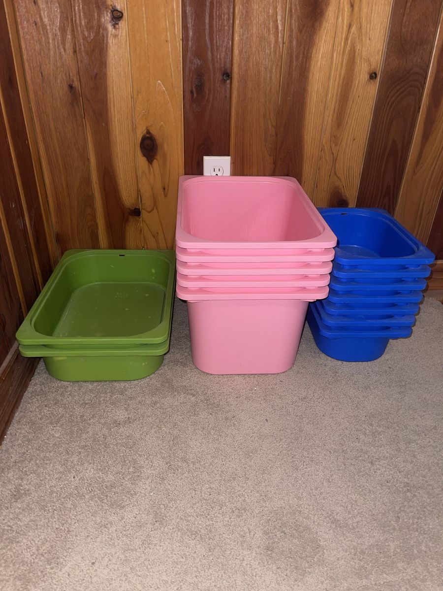 Set of 14 IKEA Trofast Storage Bins