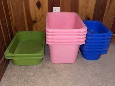 Set of 14 IKEA Trofast Storage Bins
