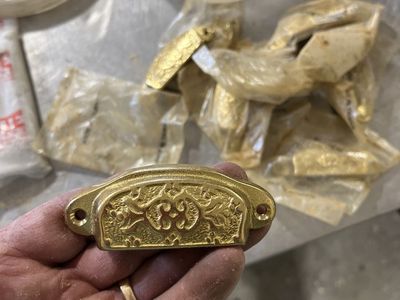 Gold cabinet hardware
