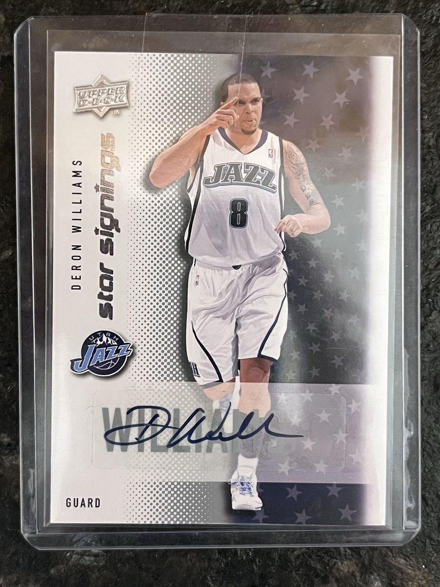 Deron Williams 2008-09 Upper Deck Star Signings Autographed Utah Jazz Basketball Card