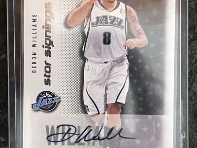 Deron Williams 2008-09 Upper Deck Star Signings Autographed Utah Jazz Basketball Card