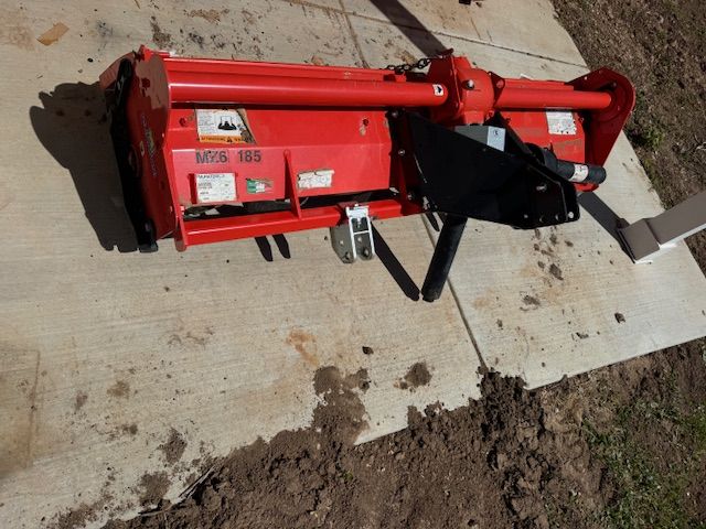72 " inch rototiller 3 point hitch nearly new sharp blades MZ6 185