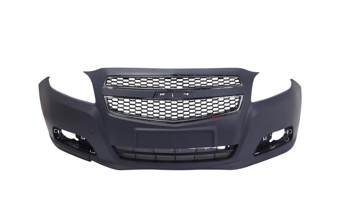 Unpainted Chevrolet Malibu 2013-2015 Front Bumper Cover Grille Primed GM1000922 New
