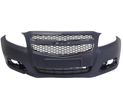Unpainted Chevrolet Malibu 2013-2015 Front Bumper Cover Grille Primed GM1000922 New
