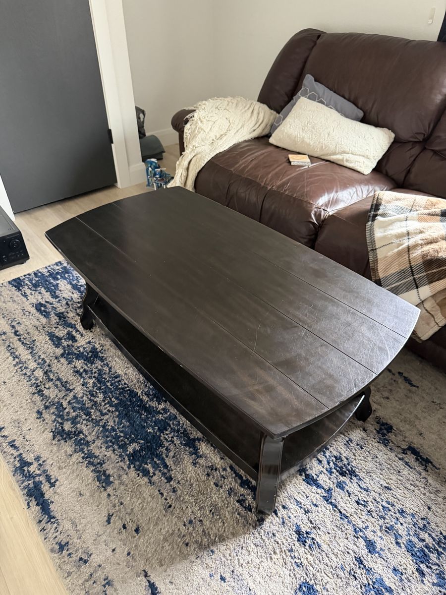 Dark Wood Coffee Table