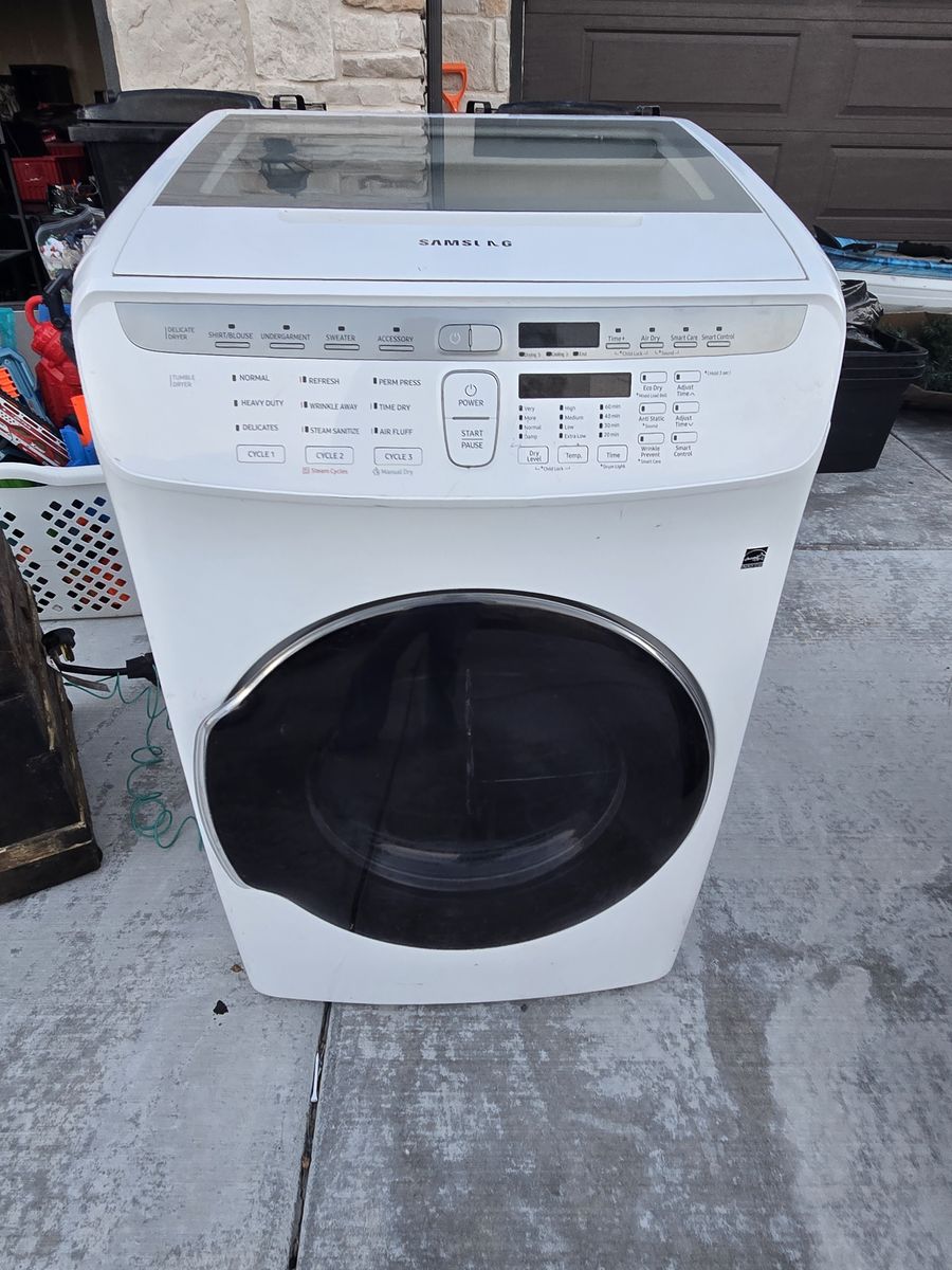 samsung dryer with top dryer for delicates 