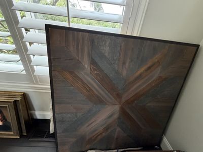Pottery Barn Framed Wood wall hanging