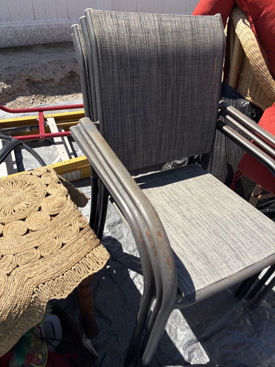 Four Patio chairs - need to go asap