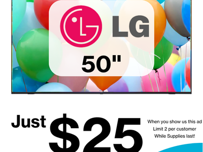 50" LG TVs - $25 Each! Habitat ReStore Park City