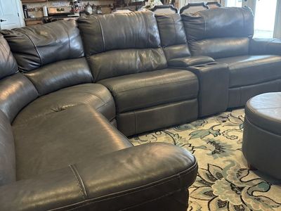 Genuine Leather Sectional Couch