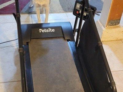 Petsite Dog Treadmill for Small/Medium Dogs - Pet Exercise Machine, Black