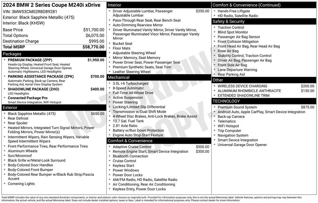 2024 BMW 2 Series M240i xDrive