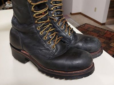 Vintage Herman Survivor Boots - Handmade Leather boots Late 80s