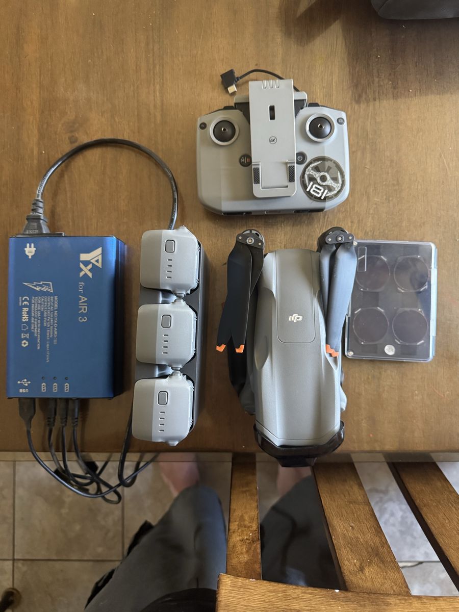 DJI Mini 3 Pro Drone Fly More Combo with RC Controller, 3 Batteries, VX Air 3 Charger